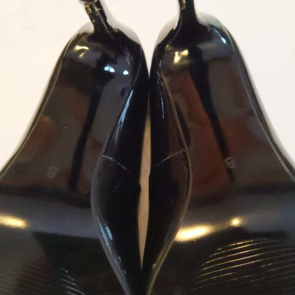 NWOT IDIFU Black Pointed Toe High Heel Pumps Size 8 - Picture 7 of 9